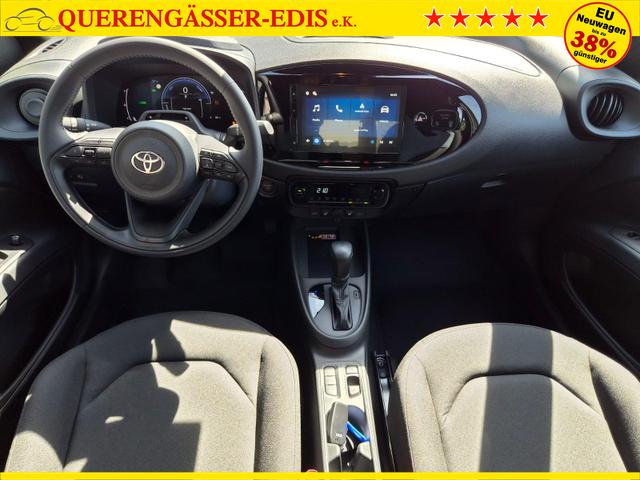 Toyota Aygo X Pure 1.5 Hybrid 116PS Automatik Sitzheizung Klimaautomatik R&uuml;ckf.Kamera AbstandsTempomat Nebelscheinw. Multifunktionslenkrad Bluetooth Touchscreen Apple CarPlay + Android Auto 2xKeyless 