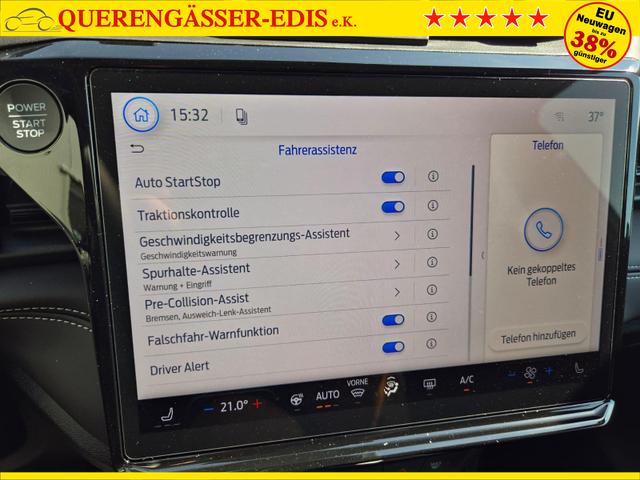 Ford Puma Titanium 1.0 EcoBoost Hybrid 125PS Automatik Klimaautomatik Sitzheizung Lenkradheizung Frontscheibe beheizb. LED-Scheinwerfer SYNC4 Bluetooth Apple CarPlay Android Auto PDC v+h 