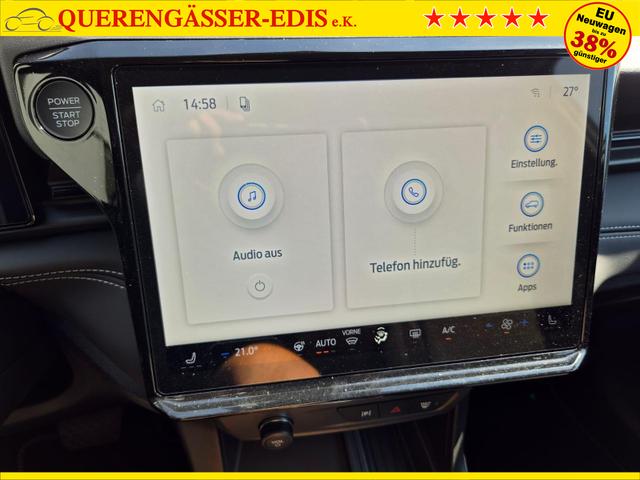 Ford Puma Titanium 1.0 EcoBoost Hybrid 125PS Automatik Klimaautomatik Sitzheizung Lenkradheizung Frontscheibe beheizb. LED-Scheinwerfer SYNC4 Bluetooth Apple CarPlay Android Auto PDC v+h 