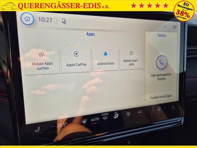 Ford Puma ST-Line X 1.0 EcoBoost Hybrid 125PS Automatik Premium Leder (Sensico) B+O-Sound elektr. Heckklappe Klimaautomatik Sitzheizung Lenkradheizung Frontscheibe beheizb. Ford-Navi SYNC4 Bluetooth Apple CarPlay Android Auto PDC v+h 18-LM 