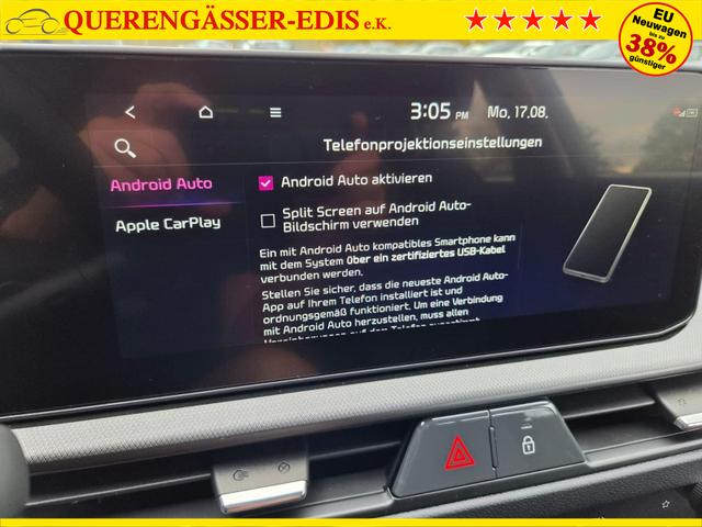 Kia Stonic 1.0 T-GDI MHEV 115PS NEUES MODELL LED-Scheinwerfer Sitzheizung Lenkradheizung PDC v+h R&uuml;ckf.Kamera Klima Bluetooth Touchscreen Apple CarPlay Android Auto Tempomat 16"LM 