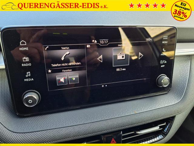 Skoda Fabia 1.0 TSI 95PS Selection 5-t&uuml;rig R&uuml;ckf.Kamera Parksensoren Sitzheizung Multifunktionslenkrad Klima Skoda-Radio Bluetooth Touchscreen Speedlimiter Nebelsch. Apple CarPlay + Android Auto 