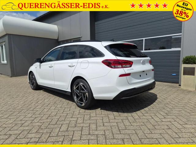 Hyundai i30 Kombi 1.6 T-GDI 150PS Automatik N-Line Sitzheizung Lenkradheizung Klimaautomatik Navi 10,3"-Touchscreen Bluelink Apple CarPlay + Android Auto PDC v+h R&uuml;ckf.Kamera 18-LM 