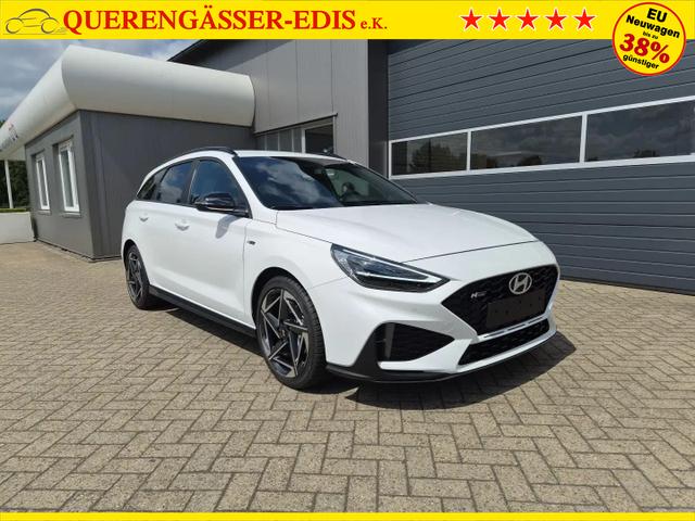 Hyundai i30 Kombi 1.6 T-GDI 150PS Automatik N-Line Sitzheizung Lenkradheizung Klimaautomatik Navi 10,3"-Touchscreen Bluelink Apple CarPlay + Android Auto PDC v+h R&uuml;ckf.Kamera 18-LM 