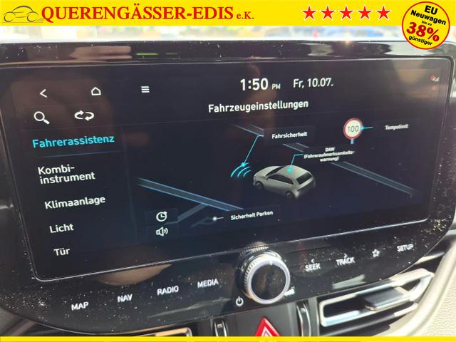 Hyundai i30 Kombi 1.6 T-GDI 150PS Automatik N-Line Sitzheizung Lenkradheizung Klimaautomatik Navi 10,3"-Touchscreen Bluelink Apple CarPlay + Android Auto PDC v+h R&uuml;ckf.Kamera 18-LM 