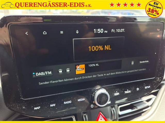Hyundai i30 Kombi 1.6 T-GDI 150PS Automatik N-Line Sitzheizung Lenkradheizung Klimaautomatik Navi 10,3"-Touchscreen Bluelink Apple CarPlay + Android Auto PDC v+h R&uuml;ckf.Kamera 18-LM 