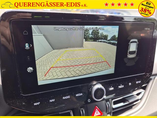 Hyundai i30 Kombi 1.6 T-GDI 150PS Automatik N-Line Sitzheizung Lenkradheizung Klimaautomatik Navi 10,3"-Touchscreen Bluelink Apple CarPlay + Android Auto PDC v+h R&uuml;ckf.Kamera 18-LM 