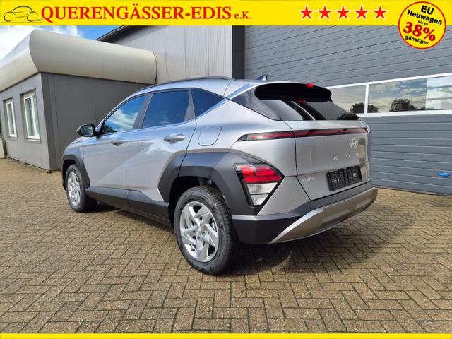 Hyundai KONA Trend 1.6 T-GDI 150PS Automatik Voll-LED-Scheinw. Sitzheizung Lenkradheizung ACC Klimaautomatik Navi Touchscreen DAB+ Apple CarPlay + Android Auto PDC v+h R&uuml;ckf.Kamera 2xKeyless 17-LM 
