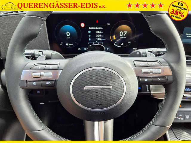 Hyundai KONA Trend 1.6 T-GDI 150PS Automatik Voll-LED-Scheinw. Sitzheizung Lenkradheizung ACC Klimaautomatik Navi Touchscreen DAB+ Apple CarPlay + Android Auto PDC v+h R&uuml;ckf.Kamera 2xKeyless 17-LM 