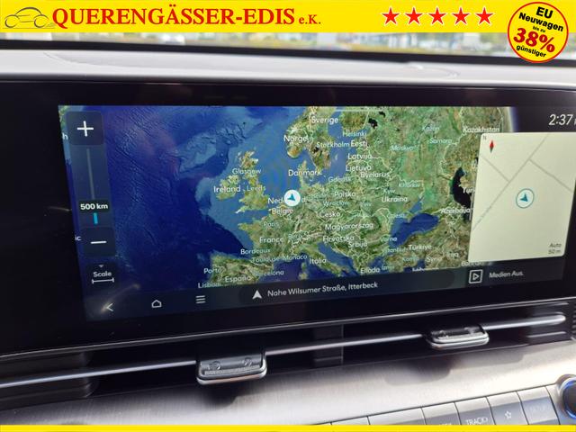 Hyundai KONA Trend 1.6 T-GDI 150PS Automatik Voll-LED-Scheinw. Sitzheizung Lenkradheizung ACC Klimaautomatik Navi Touchscreen DAB+ Apple CarPlay + Android Auto PDC v+h R&uuml;ckf.Kamera 2xKeyless 17-LM 
