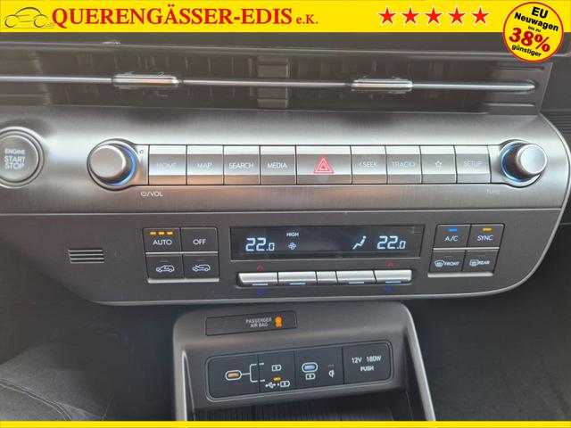 Hyundai KONA Trend 1.6 T-GDI 150PS Automatik Voll-LED-Scheinw. Sitzheizung Lenkradheizung ACC Klimaautomatik Navi Touchscreen DAB+ Apple CarPlay + Android Auto PDC v+h R&uuml;ckf.Kamera 2xKeyless 17-LM 