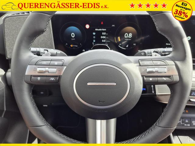 Hyundai KONA Trend 1.6 T-GDI 150PS Automatik Voll-LED-Scheinw. Sitzheizung Lenkradheizung ACC Klimaautomatik Navi Touchscreen DAB+ Apple CarPlay + Android Auto PDC v+h R&uuml;ckf.Kamera 2xKeyless 17-LM 