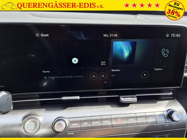 Hyundai KONA Trend 1.6 T-GDI 150PS Automatik Voll-LED-Scheinw. Sitzheizung Lenkradheizung ACC Klimaautomatik Navi Touchscreen DAB+ Apple CarPlay + Android Auto PDC v+h R&uuml;ckf.Kamera 2xKeyless 17-LM 