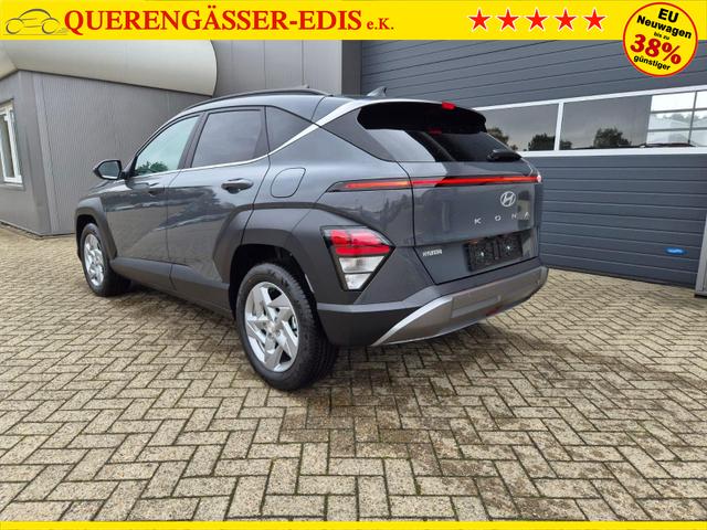 Hyundai KONA Trend 1.6 T-GDI 150PS Voll-LED-Scheinw. Sitzheizung Lenkradheizung Klimaautomatik Tempomat Navi Touchscreen DAB+ Apple CarPlay + Android Auto PDC v+h R&uuml;ckf.Kamera 2xKeyless 17-LM 