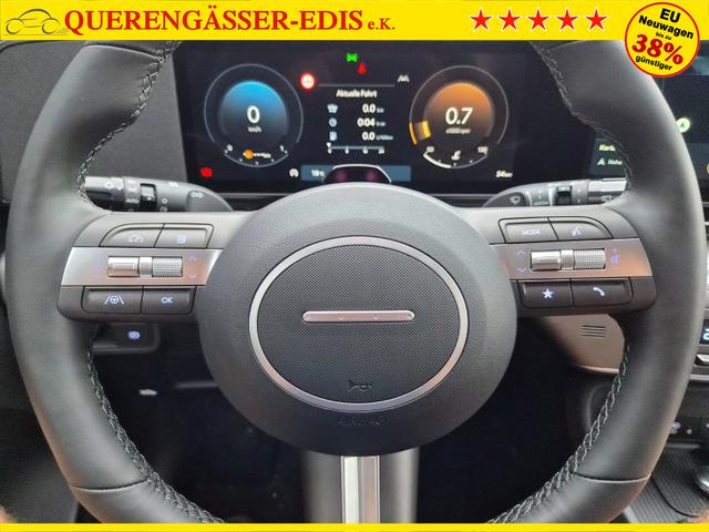 Hyundai KONA Trend 1.6 T-GDI 150PS Voll-LED-Scheinw. Sitzheizung Lenkradheizung Klimaautomatik Tempomat Navi Touchscreen DAB+ Apple CarPlay + Android Auto PDC v+h R&uuml;ckf.Kamera 2xKeyless 17-LM 