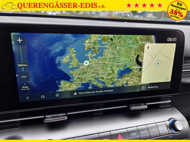 Hyundai KONA Trend 1.6 T-GDI 150PS Voll-LED-Scheinw. Sitzheizung Lenkradheizung Klimaautomatik Tempomat Navi Touchscreen DAB+ Apple CarPlay + Android Auto PDC v+h R&uuml;ckf.Kamera 2xKeyless 17-LM 