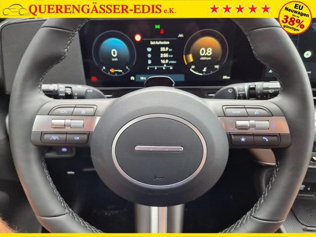 Hyundai KONA Trend 1.6 T-GDI 150PS Voll-LED-Scheinw. Sitzheizung Lenkradheizung Klimaautomatik Tempomat Navi Touchscreen DAB+ Apple CarPlay + Android Auto PDC v+h R&uuml;ckf.Kamera 2xKeyless 17-LM 