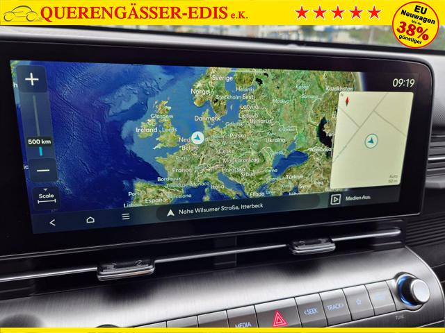 Hyundai KONA Trend 1.6 T-GDI 150PS Voll-LED-Scheinw. Sitzheizung Lenkradheizung Klimaautomatik Tempomat Navi Touchscreen DAB+ Apple CarPlay + Android Auto PDC v+h R&uuml;ckf.Kamera 2xKeyless 17-LM 