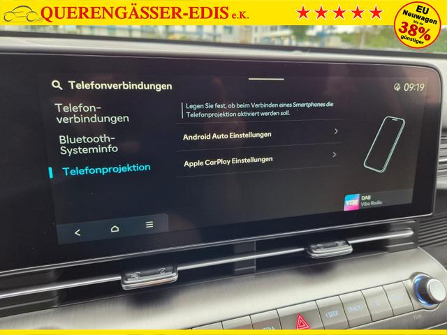Hyundai KONA Trend 1.6 T-GDI 150PS Voll-LED-Scheinw. Sitzheizung Lenkradheizung Klimaautomatik Tempomat Navi Touchscreen DAB+ Apple CarPlay + Android Auto PDC v+h R&uuml;ckf.Kamera 2xKeyless 17-LM 