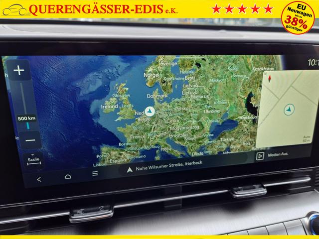 Hyundai KONA Trend 1.6 T-GDI 150PS Voll-LED-Scheinw. Sitzheizung Lenkradheizung Klimaautomatik Tempomat Navi Touchscreen DAB+ Apple CarPlay + Android Auto PDC v+h R&uuml;ckf.Kamera 2xKeyless 17-LM 