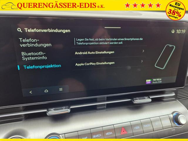Hyundai KONA Trend 1.6 T-GDI 150PS Voll-LED-Scheinw. Sitzheizung Lenkradheizung Klimaautomatik Tempomat Navi Touchscreen DAB+ Apple CarPlay + Android Auto PDC v+h R&uuml;ckf.Kamera 2xKeyless 17-LM 