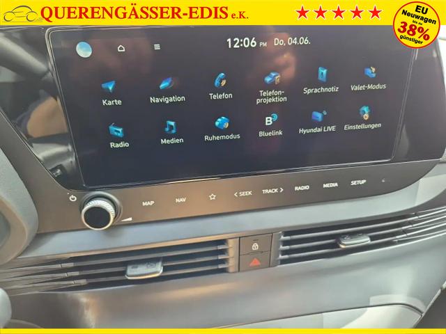 Hyundai i20 1.0 T-GDI 90PS Automatik 5-T&uuml;rer Sitzheizung Lenkradheizung R&uuml;ckf.Kamera PDC Klima Apple CarPlay Android Auto Tempomat Touchscreen 