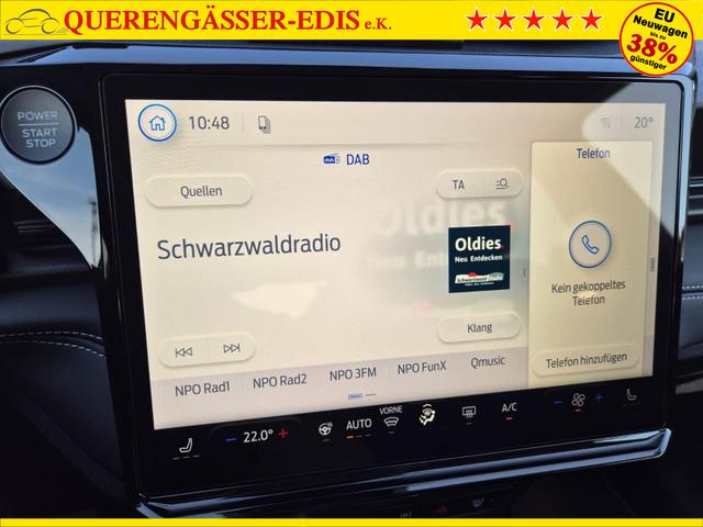 Ford Puma Titanium 1.0 Hybrid 125PS Autom. R&uuml;ckf.Kamera Klimaautomatik Sitzheizung Lenkradheizung Frontscheibe beheizb. LED-Scheinwerfer SYNC4 Bluetooth Apple CarPlay Android Auto PDC v+h 