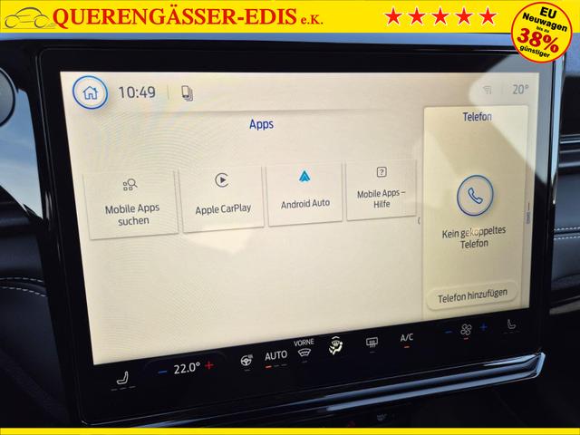 Ford Puma Titanium 1.0 Hybrid 125PS Autom. R&uuml;ckf.Kamera Klimaautomatik Sitzheizung Lenkradheizung Frontscheibe beheizb. LED-Scheinwerfer SYNC4 Bluetooth Apple CarPlay Android Auto PDC v+h 