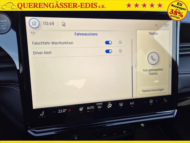 Ford Puma Titanium 1.0 Hybrid 125PS Autom. R&uuml;ckf.Kamera Klimaautomatik Sitzheizung Lenkradheizung Frontscheibe beheizb. LED-Scheinwerfer SYNC4 Bluetooth Apple CarPlay Android Auto PDC v+h 