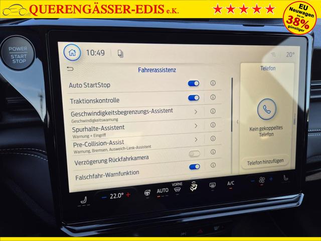Ford Puma Titanium 1.0 Hybrid 125PS Autom. R&uuml;ckf.Kamera Klimaautomatik Sitzheizung Lenkradheizung Frontscheibe beheizb. LED-Scheinwerfer SYNC4 Bluetooth Apple CarPlay Android Auto PDC v+h 