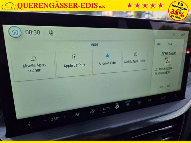Ford Kuga Titanium 243PS PHEV Automatik Sitzheizung v+h Lenkradheizung Frontscheibe beheizb. Klimaautomatik Navi SYNC4 Apple CarPlay Android Auto Touchscreen PDC 4xKamera 2xKeyless 17"LM vollelektr. Reichweite 66KM 