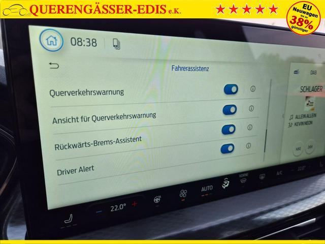Ford Kuga Titanium 243PS PHEV Automatik Sitzheizung v+h Lenkradheizung Frontscheibe beheizb. Klimaautomatik Navi SYNC4 Apple CarPlay Android Auto Touchscreen PDC 4xKamera 2xKeyless 17"LM vollelektr. Reichweite 66KM 