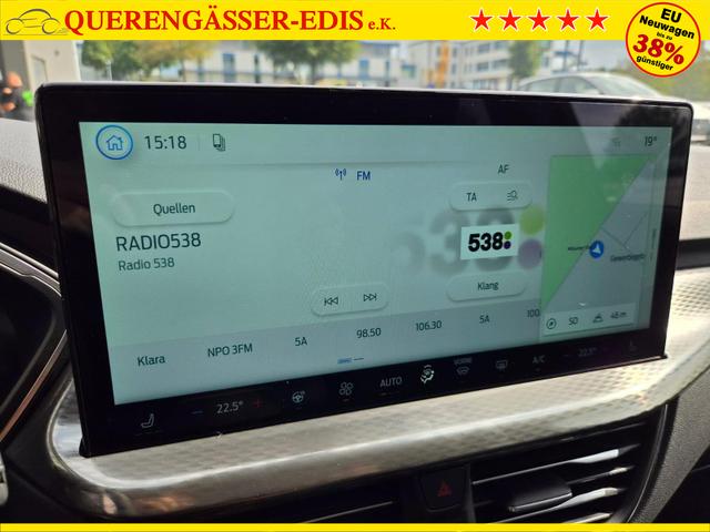 Ford Kuga Titanium 243PS PHEV Automatik Sitzheizung v+h Lenkradheizung Frontscheibe beheizb. Klimaautomatik Navi SYNC4 Apple CarPlay Android Auto Touchscreen PDC 4xKamera 2xKeyless 17"LM vollelektr. Reichweite 66KM 