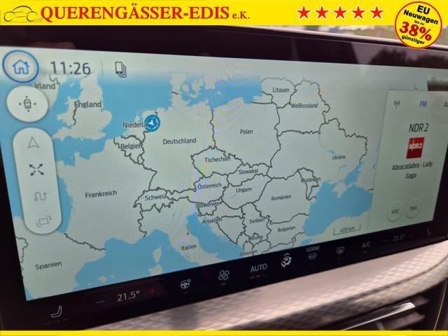 Ford Kuga Titanium 243PS PHEV Automatik Sitzheizung v+h Lenkradheizung Frontscheibe beheizb. Klimaautomatik Navi SYNC4 Apple CarPlay Android Auto Touchscreen PDC 4xKamera 2xKeyless 17"LM vollelektr. Reichweite 66KM 