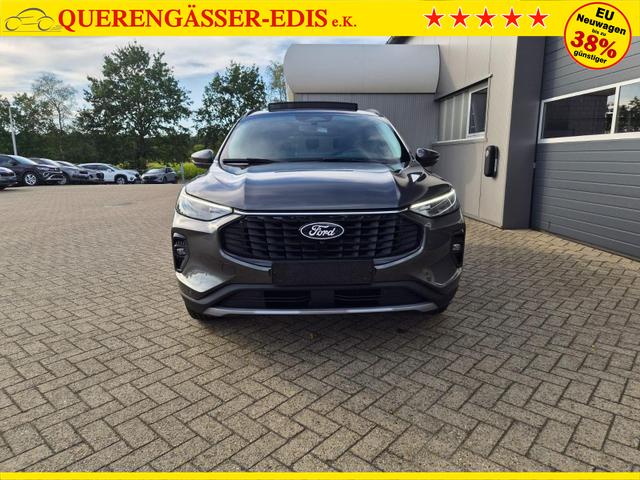 Ford Kuga Titanium 243PS PHEV Automatik schwenkb. AHK elektr. PanoDach Sitzheizung v+h Lenkradheizung Frontscheibe beheizb. Klimaautomatik Navi SYNC4 Apple CarPlay Android Auto Touchscreen PDC 4xKamera 2xKeyless 17"LM vollelektr. Reichweite 66KM 
