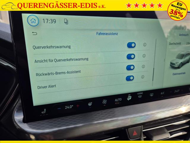 Ford Kuga Titanium 243PS PHEV Automatik schwenkb. AHK elektr. PanoDach Sitzheizung v+h Lenkradheizung Frontscheibe beheizb. Klimaautomatik Navi SYNC4 Apple CarPlay Android Auto Touchscreen PDC 4xKamera 2xKeyless 17"LM vollelektr. Reichweite 66KM 
