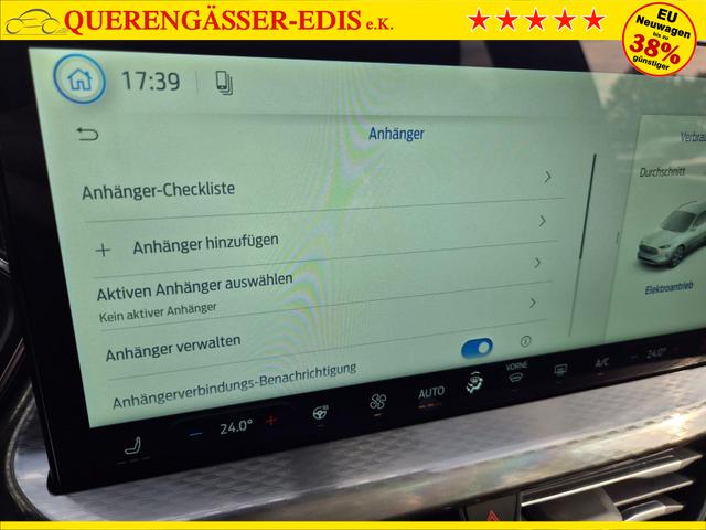 Ford Kuga Titanium 243PS PHEV Automatik schwenkb. AHK elektr. PanoDach Sitzheizung v+h Lenkradheizung Frontscheibe beheizb. Klimaautomatik Navi SYNC4 Apple CarPlay Android Auto Touchscreen PDC 4xKamera 2xKeyless 17"LM vollelektr. Reichweite 66KM 
