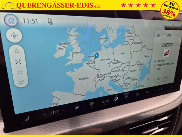 Ford Kuga Titanium 243PS PHEV Automatik schwenkb. AHK Sitzheizung v+h Lenkradheizung Frontscheibe beheizb. Klimaautomatik Navi SYNC4 Apple CarPlay Android Auto Touchscreen PDC 4xKamera 2xKeyless 17"LM vollelektr. Reichweite 66KM 