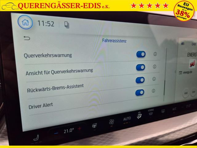 Ford Kuga Titanium 243PS PHEV Automatik schwenkb. AHK Sitzheizung v+h Lenkradheizung Frontscheibe beheizb. Klimaautomatik Navi SYNC4 Apple CarPlay Android Auto Touchscreen PDC 4xKamera 2xKeyless 17"LM vollelektr. Reichweite 66KM 