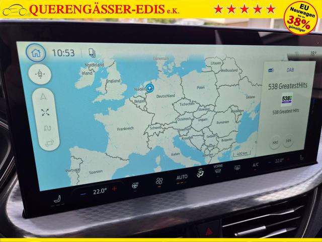 Ford Kuga Titanium 243PS PHEV Automatik schwenkb. AHK Sitzheizung v+h Lenkradheizung Frontscheibe beheizb. Klimaautomatik Navi SYNC4 Apple CarPlay Android Auto Touchscreen PDC 4xKamera 2xKeyless 17"LM vollelektr. Reichweite 66KM 