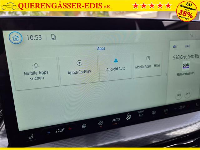 Ford Kuga Titanium 243PS PHEV Automatik schwenkb. AHK Sitzheizung v+h Lenkradheizung Frontscheibe beheizb. Klimaautomatik Navi SYNC4 Apple CarPlay Android Auto Touchscreen PDC 4xKamera 2xKeyless 17"LM vollelektr. Reichweite 66KM 