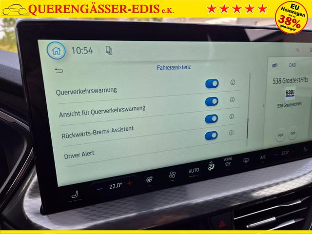 Ford Kuga Titanium 243PS PHEV Automatik schwenkb. AHK Sitzheizung v+h Lenkradheizung Frontscheibe beheizb. Klimaautomatik Navi SYNC4 Apple CarPlay Android Auto Touchscreen PDC 4xKamera 2xKeyless 17"LM vollelektr. Reichweite 66KM 