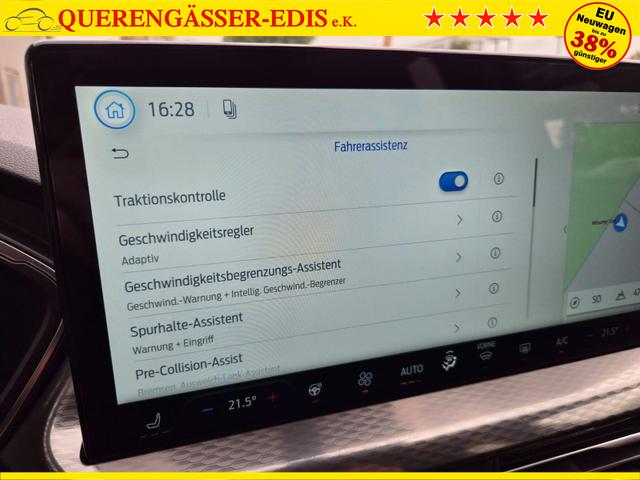 Ford Kuga Titanium 243PS PHEV Automatik schwenkb. AHK Sitzheizung v+h Lenkradheizung Frontscheibe beheizb. Klimaautomatik Navi SYNC4 Apple CarPlay Android Auto Touchscreen PDC 4xKamera 2xKeyless 17"LM vollelektr. Reichweite 66KM 