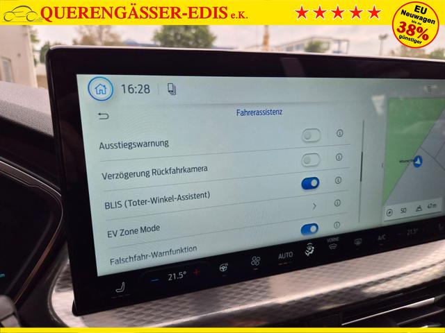Ford Kuga Titanium 243PS PHEV Automatik schwenkb. AHK Sitzheizung v+h Lenkradheizung Frontscheibe beheizb. Klimaautomatik Navi SYNC4 Apple CarPlay Android Auto Touchscreen PDC 4xKamera 2xKeyless 17"LM vollelektr. Reichweite 66KM 