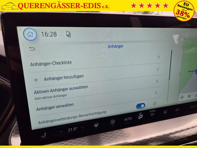 Ford Kuga Titanium 243PS PHEV Automatik schwenkb. AHK Sitzheizung v+h Lenkradheizung Frontscheibe beheizb. Klimaautomatik Navi SYNC4 Apple CarPlay Android Auto Touchscreen PDC 4xKamera 2xKeyless 17"LM vollelektr. Reichweite 66KM 