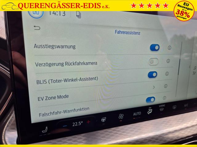 Ford Kuga Titanium 243PS PHEV Automatik elektr. PanoDach Sitzheizung v+h Lenkradheizung Frontscheibe beheizb. Klimaautomatik Navi SYNC4 Apple CarPlay Android Auto Touchscreen PDC 4xKamera 2xKeyless 17"LM vollelektr. Reichweite 66KM 
