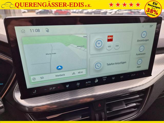 Ford Kuga Titanium 243PS PHEV Automatik schwenkb. AHK Sitzheizung v+h Lenkradheizung Frontscheibe beheizb. Klimaautomatik Navi SYNC4 Apple CarPlay Android Auto Touchscreen PDC 4xKamera 2xKeyless 17"LM vollelektr. Reichweite 66KM 