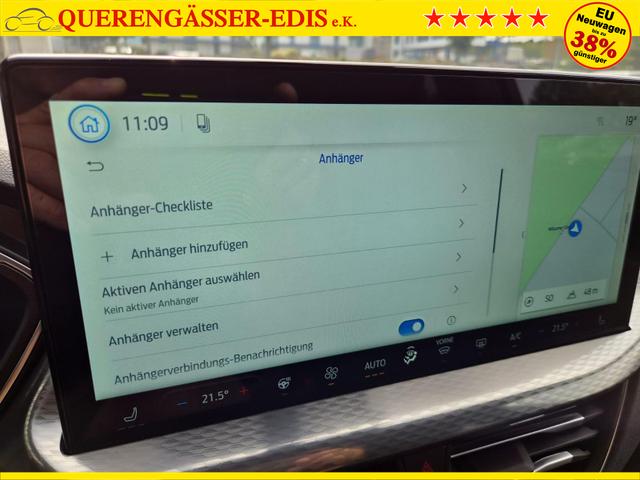 Ford Kuga Titanium 243PS PHEV Automatik schwenkb. AHK Sitzheizung v+h Lenkradheizung Frontscheibe beheizb. Klimaautomatik Navi SYNC4 Apple CarPlay Android Auto Touchscreen PDC 4xKamera 2xKeyless 17"LM vollelektr. Reichweite 66KM 