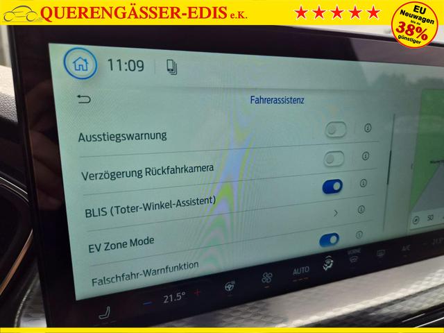 Ford Kuga Titanium 243PS PHEV Automatik schwenkb. AHK Sitzheizung v+h Lenkradheizung Frontscheibe beheizb. Klimaautomatik Navi SYNC4 Apple CarPlay Android Auto Touchscreen PDC 4xKamera 2xKeyless 17"LM vollelektr. Reichweite 66KM 