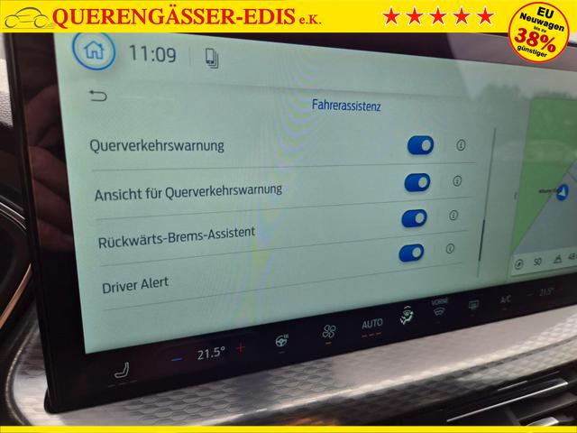Ford Kuga Titanium 243PS PHEV Automatik schwenkb. AHK Sitzheizung v+h Lenkradheizung Frontscheibe beheizb. Klimaautomatik Navi SYNC4 Apple CarPlay Android Auto Touchscreen PDC 4xKamera 2xKeyless 17"LM vollelektr. Reichweite 66KM 